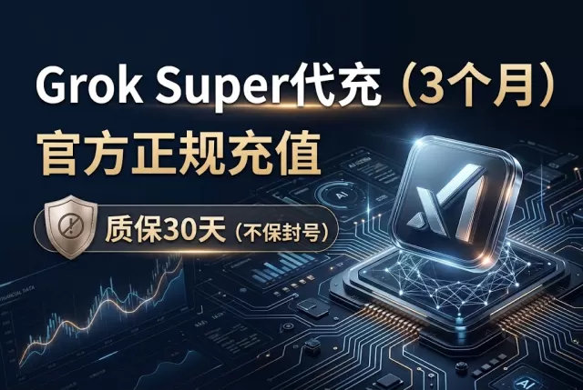 Grok Super代充（3个月）官方正规充值【质保30天不保封号】